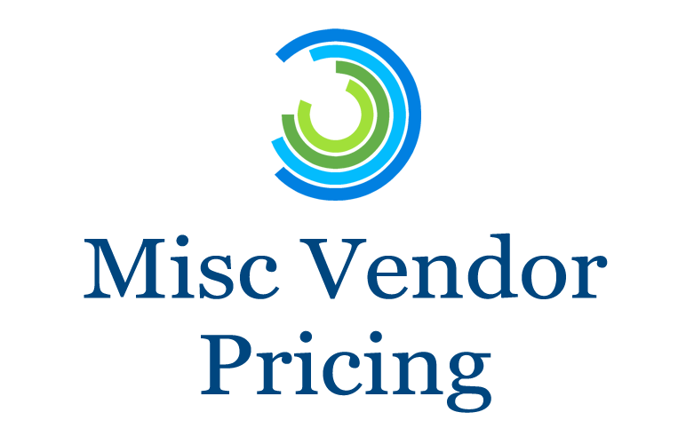 Misc Vendor Pricing